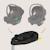 Base isofix pivotante 180° astrid i-size base plus avec jambe de force et indicateurs d’installation Black 2 - vertbaudet enfant 