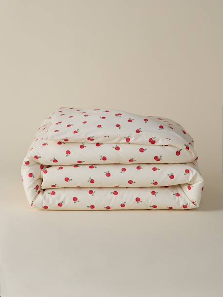 Housse de couette percale de coton 'lady apple' Rouge 1 - vertbaudet enfant 
