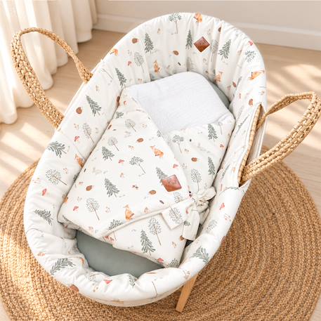 Habillage couffin panier moïse satin de coton forest Forest 3 - vertbaudet enfant 