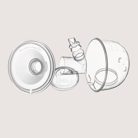 Kit de pièces de rechange pour tire-lait fidi free simple avec 5 téterelles 15-24 mm et collecteur 180 ml Transparent 3 - vertbaudet enfant 