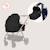 Poussette 3en1 greet avec nacelle, siège-auto astrid lite i-size, canopy upf50+ et accessoires Beige taupe+Black onyx 10 - vertbaudet enfant 