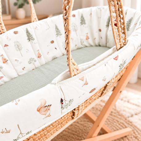 Habillage couffin panier moïse satin de coton forest Forest 4 - vertbaudet enfant 