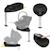 Base isofix pivotante 180° astrid i-size base plus avec jambe de force et indicateurs d’installation Black 1 - vertbaudet enfant 