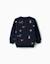 Sweat Noël en coton peigné avec motif festif Bleu foncé 2 - vertbaudet enfant 