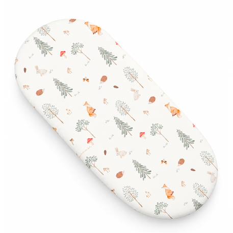 Drap housse couffin ovale forest Écru 3 - vertbaudet enfant 
