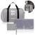 Sac à langer ida 20 l avec 2 poches isothermes, matelas à langer, trousse et fixation poussette Black onyx+Grey concrete 7 - vertbaudet enfant 
