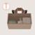 Organisateur de lit bébé sidepocket imperméable avec 3 compartiments et fermeture zippée Beige+Black+Grey 4 - vertbaudet enfant 