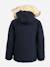 Parka hiver garçon à capuche Bleu foncé+Noir 3 - vertbaudet enfant 