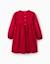 Robe en sergé à manches longues avec motif étoile en velours Rouge 2 - vertbaudet enfant 