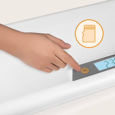 Pèse-bébé babybalance jusqu’à 20 kg avec précision à 5 g, fonction tare et mémoire de mesure White 4 - vertbaudet enfant 