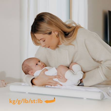 Pèse-bébé babybalance jusqu’à 20 kg avec précision à 5 g, fonction tare et mémoire de mesure White 2 - vertbaudet enfant 