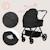 Poussette 3en1 greet avec nacelle, siège-auto astrid lite i-size, canopy upf50+ et accessoires Beige taupe+Black onyx 11 - vertbaudet enfant 