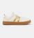 Baskets fille cuir runner four Blanc naturel 014 1 - vertbaudet enfant 
