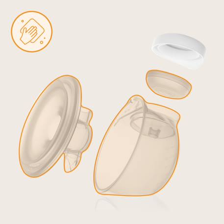 Tire-lait double mains libres twee free 3 phases avec 9 niveaux et autonomie jusqu’à 120 min White 5 - vertbaudet enfant 