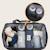 Sac à langer ida 20 l avec 2 poches isothermes, matelas à langer, trousse et fixation poussette Black onyx+Grey concrete 3 - vertbaudet enfant 