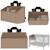Organisateur de lit bébé sidepocket imperméable avec 3 compartiments et fermeture zippée Beige+Black+Grey 1 - vertbaudet enfant 