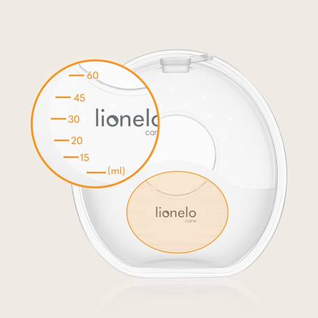 Lot de 2 collecteurs de lait milky simple 60 ml avec mesurette, stérilisables et sans bpa Transparent 2 - vertbaudet enfant 