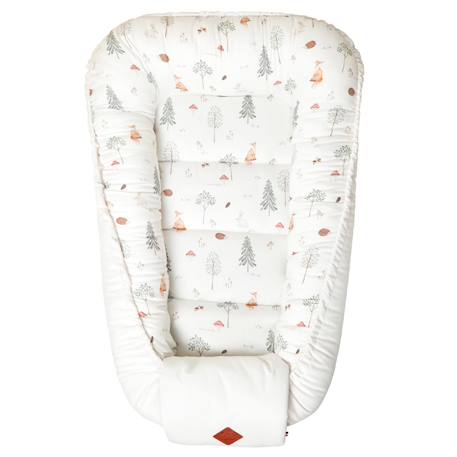 Cocon réducteur de lit bébé matelassé réversible forest Écru 3 - vertbaudet enfant 
