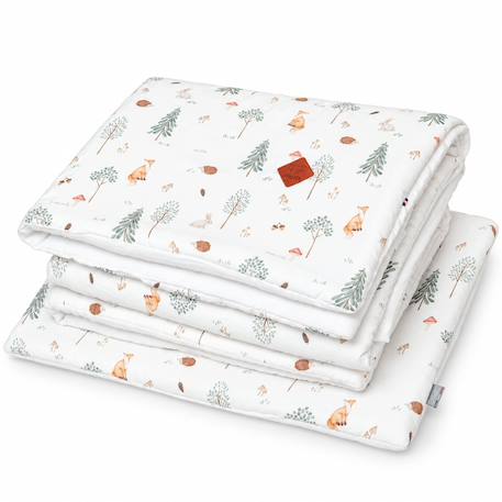 Couette et oreiller enfant prêt à dormir forest Écru 2 - vertbaudet enfant 