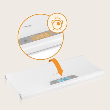 Pèse-bébé babybalance jusqu’à 20 kg avec précision à 5 g, fonction tare et mémoire de mesure White 5 - vertbaudet enfant 
