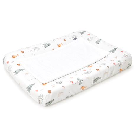 Set housse de matelas à langer + tapis de change forest Écru 1 - vertbaudet enfant 