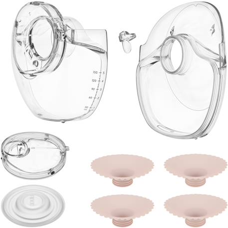 Kit de pièces de rechange pour tire-laits fidi free slim et fidi free slim duo avec téterelles 17-24 mm Transparent 1 - vertbaudet enfant 
