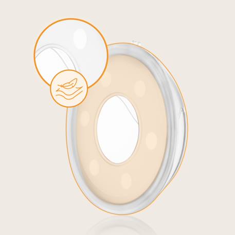 Lot de 2 collecteurs de lait milky plus 40 ml avec étui, forme anatomique et stérilisables Transparent 3 - vertbaudet enfant 