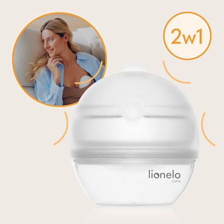 Collecteur de lait 2en1 milky avec fonction tire-lait manuel, capacité 60 ml et forme anatomique Transparent 2 - vertbaudet enfant 