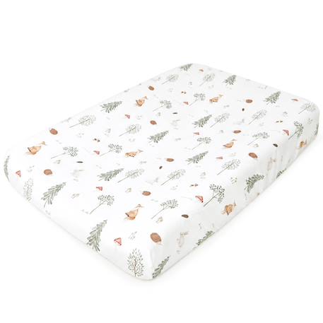 Set housse de matelas à langer + tapis de change forest Écru 3 - vertbaudet enfant 