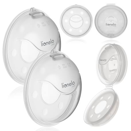 Lot de 2 collecteurs de lait milky plus 40 ml avec étui, forme anatomique et stérilisables Transparent 1 - vertbaudet enfant 