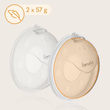 Lot de 2 collecteurs de lait milky plus 40 ml avec étui, forme anatomique et stérilisables Transparent 2 - vertbaudet enfant 