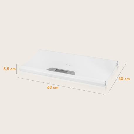 Pèse-bébé babybalance jusqu’à 20 kg avec précision à 5 g, fonction tare et mémoire de mesure White 6 - vertbaudet enfant 