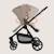 Poussette 3en1 greet avec nacelle, siège-auto astrid lite i-size, canopy upf50+ et accessoires Beige taupe+Black onyx 6 - vertbaudet enfant 