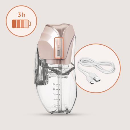 Tire-lait double mains libres fidi free slim duo 3 phases avec 8 niveaux et autonomie 3 h Pink 6 - vertbaudet enfant 