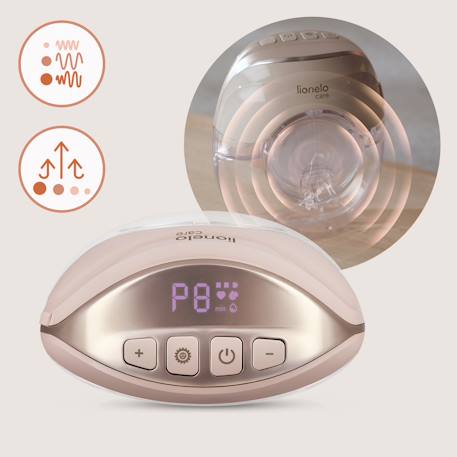Tire-lait mains libres fidi free slim 3 phases avec 8 niveaux, autonomie 3 h et 4 téterelles Pink 2 - vertbaudet enfant 