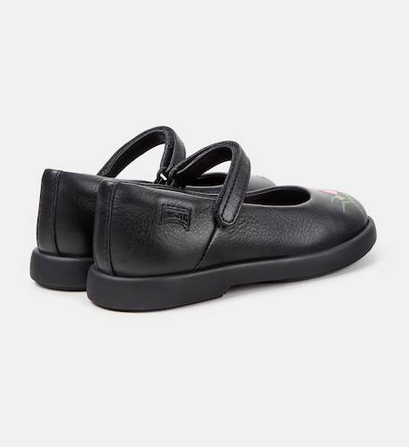 Ballerines fille en cuir duet twins Noir 008 4 - vertbaudet enfant 