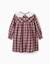 Robe à manches longues en coton à carreaux you&me - collection Noël Rouge foncé 3 - vertbaudet enfant 