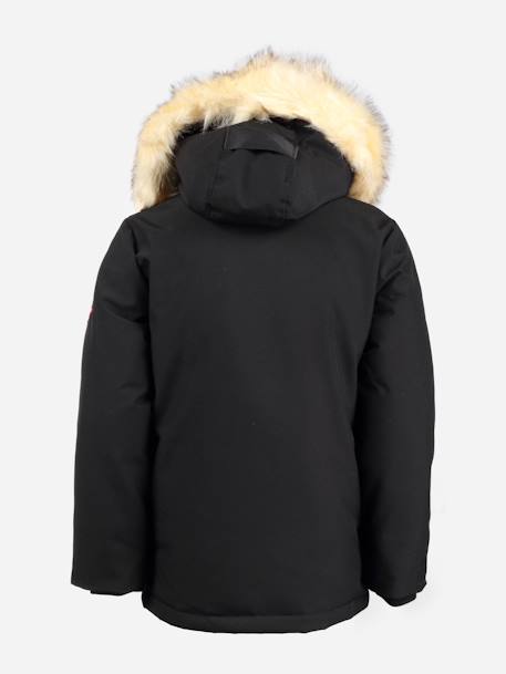 Parka hiver garçon à capuche Bleu foncé+Noir 6 - vertbaudet enfant 