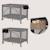 Organisateur de lit bébé sidepocket imperméable avec 3 compartiments et fermeture zippée Beige+Black+Grey 9 - vertbaudet enfant 