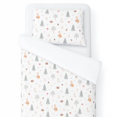 Parure de lit réversible forest Écru 1 - vertbaudet enfant 