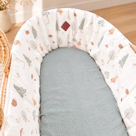 Habillage couffin panier moïse satin de coton forest Forest 5 - vertbaudet enfant 