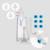 Aspirateur nasal électrique babyair flow sans fil avec 9 niveaux d’aspiration, veilleuse et 3 embouts White 6 - vertbaudet enfant 