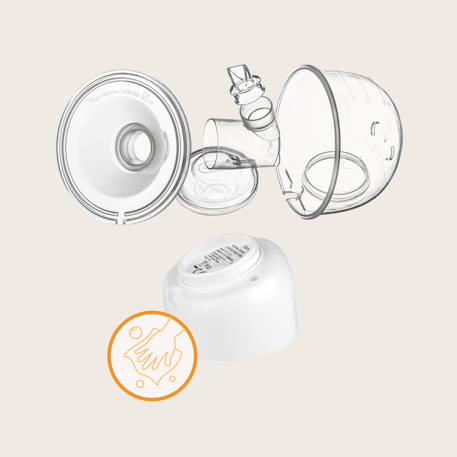 Tire-lait sans fil mains libres fidi free simple avec 9 niveaux, 5 téterelles et autonomie 180 min Transparent 3 - vertbaudet enfant 