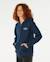 Sweat à capuche zippé hazey days garçon Bleu marine foncé+Denim délavé 2 - vertbaudet enfant 