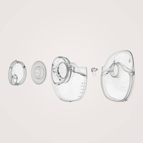 Kit de pièces de rechange pour tire-laits fidi free slim et fidi free slim duo avec téterelles 17-24 mm Transparent 2 - vertbaudet enfant 