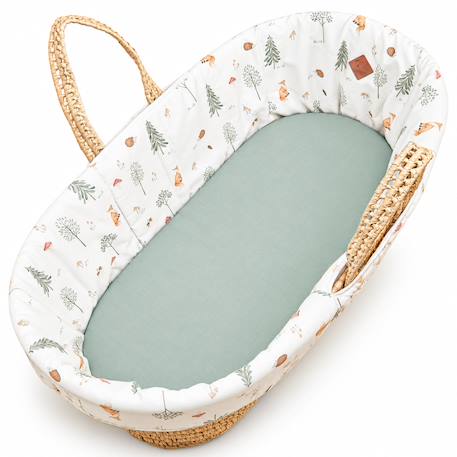 Habillage couffin panier moïse satin de coton forest Forest 1 - vertbaudet enfant 
