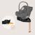 Base isofix pivotante 180° astrid i-size base plus avec jambe de force et indicateurs d’installation Black 6 - vertbaudet enfant 