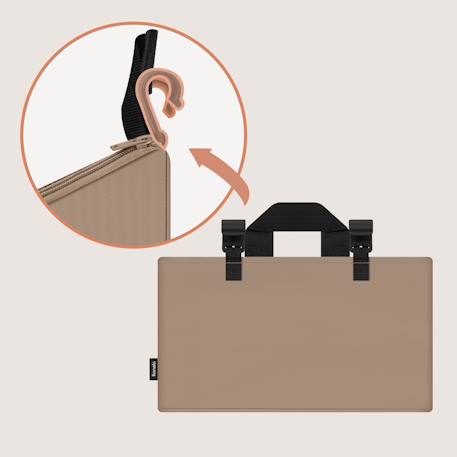 Organisateur de lit bébé sidepocket imperméable avec 3 compartiments et fermeture zippée Beige+Black+Grey 3 - vertbaudet enfant 