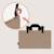 Organisateur de lit bébé sidepocket imperméable avec 3 compartiments et fermeture zippée Beige+Black+Grey 3 - vertbaudet enfant 