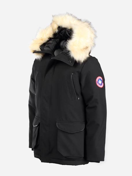Parka hiver garçon à capuche Bleu foncé+Noir 5 - vertbaudet enfant 